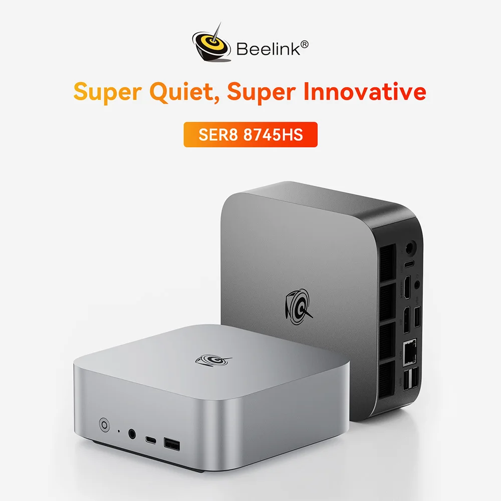 New Beelink SER9 Pro/SER10 Max Ryzen AI9 HX370/HX470 Powerful AI PC 32G 1T SER8 8745HS 8845HS Mini Gaming PC Desktop Computer