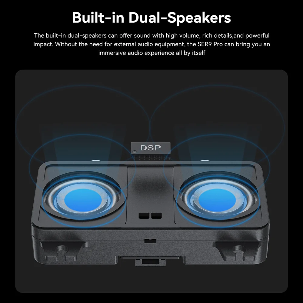 New Beelink SER9 Pro/SER10 Max Ryzen AI9 HX370/HX470 Powerful AI PC 32G 1T SER8 8745HS 8845HS Mini Gaming PC Desktop Computer