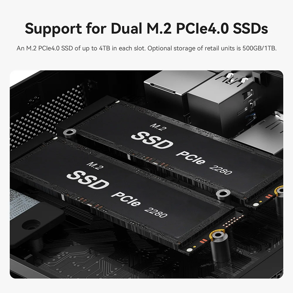 Beelink SER5 AMD Ryzen5 5500U R3 3200U DDR4 16G 500G SER5 Max Ryzen7 6800U/7735HS Mini PC Win 11 4K WIFI6 Type-C Gaming Computer