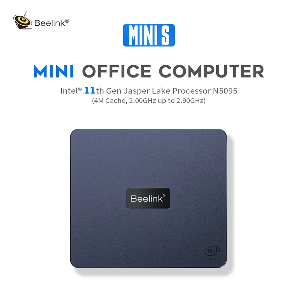 Beelink Min S N5095 S12 N95 S13 N150 Mini PC Win11 Intel 11th Gen Jasper Lake 8GB 16GB 256GB 128GB SSD Wifi BT 1000M LAN Desktop