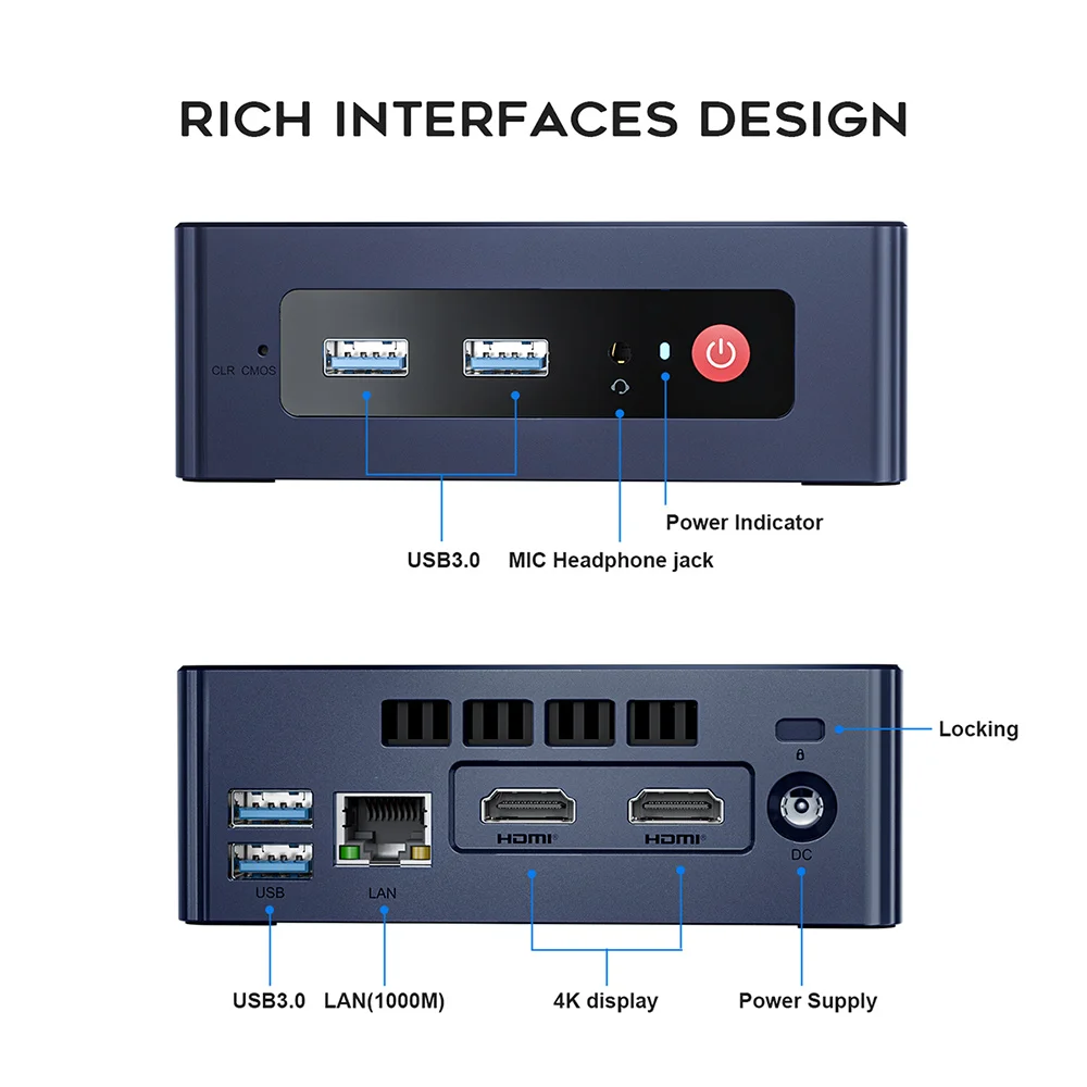 Beelink Min S N5095 S12 N95 S13 N150 Mini PC Win11 Intel 11th Gen Jasper Lake 8GB 16GB 256GB 128GB SSD Wifi BT 1000M LAN Desktop