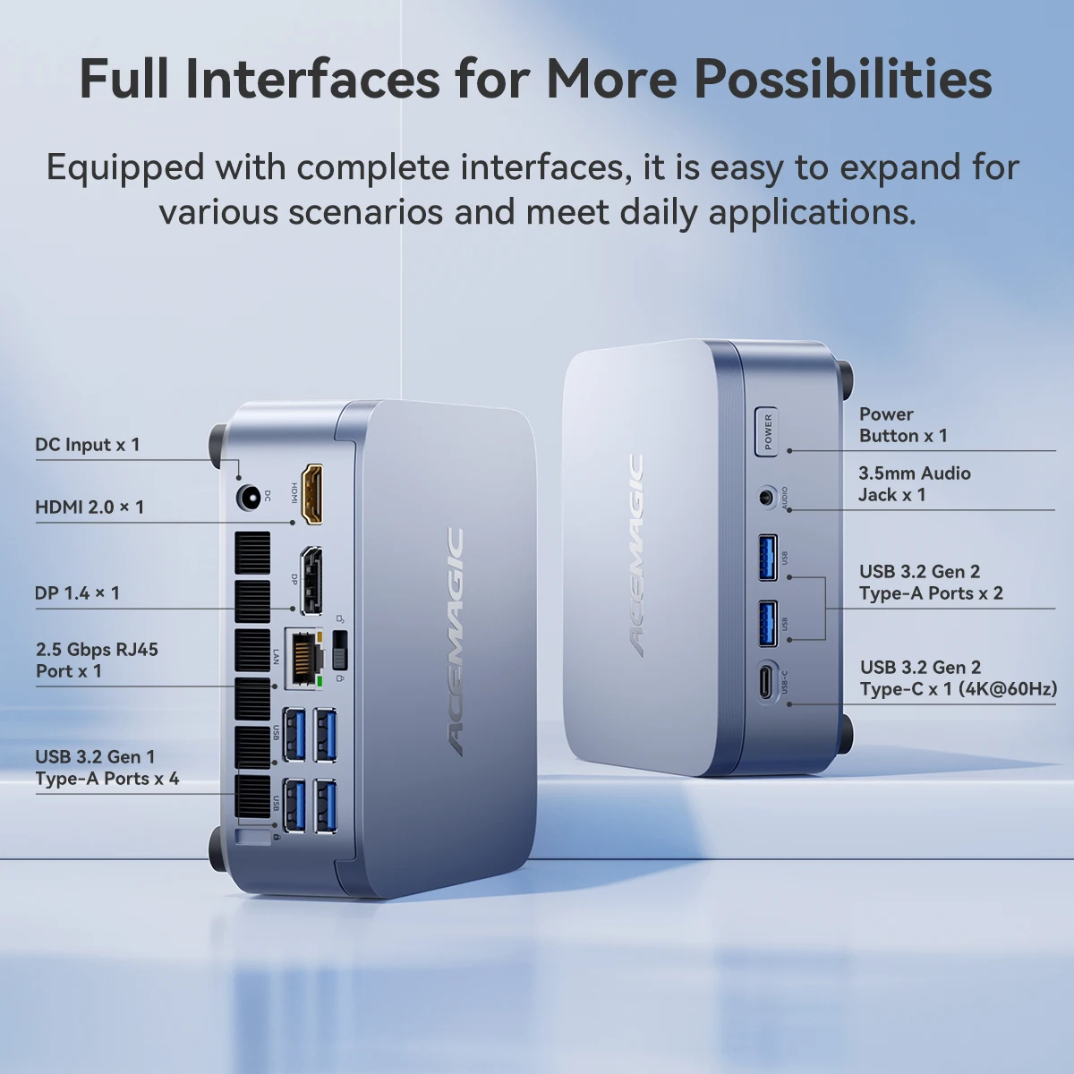 KAMRUI Mini PC Intel i7-14650HX 16Cores 32GB DDR4 1TB SSD 5.2GHz Mini Desktop Computer Wifi6E 4K@60Hz Win11pro for Gaming Design