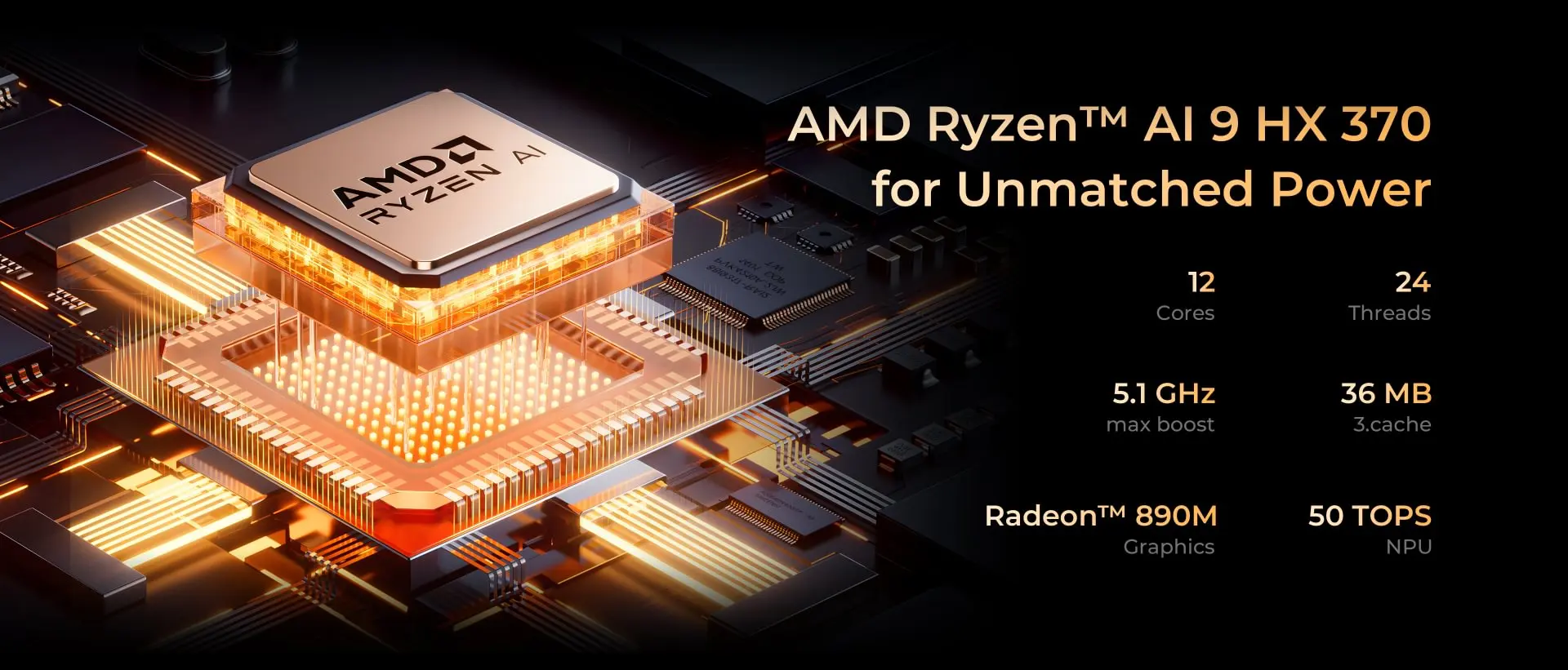GMKtec EVO-X1 Ryzen Al 9 HX 370 / EVO-X1 Pro Ryzen Al 9 HX 470 PCIE4.0 Oculink Port CPU+CPU+NPU TDP 65W Gaming Mini Pc LPDDR5X