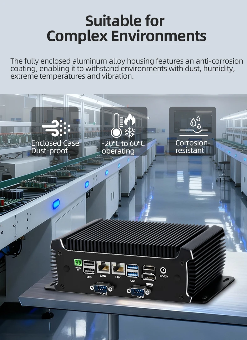 XCY X109G Industrial PC Support WiFi 4G 5G LTE I5-6300U Processor 4x COM RS232 RS485 2xGbE ATX GPIO M.2 SSD Windows Linux