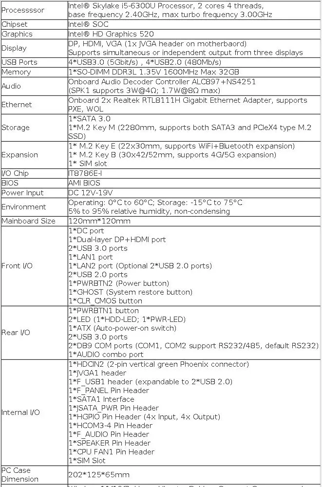 XCY X109G Industrial PC Support WiFi 4G 5G LTE I5-6300U Processor 4x COM RS232 RS485 2xGbE ATX GPIO M.2 SSD Windows Linux