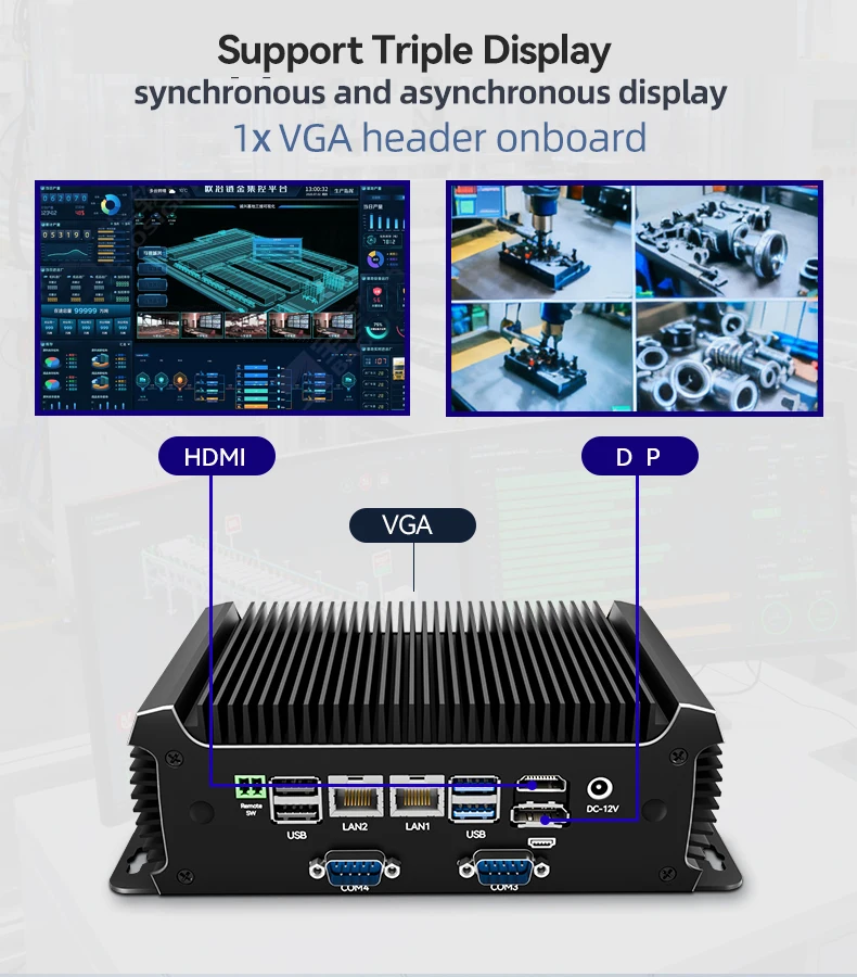 XCY X109G Industrial PC Support WiFi 4G 5G LTE I5-6300U Processor 4x COM RS232 RS485 2xGbE ATX GPIO M.2 SSD Windows Linux