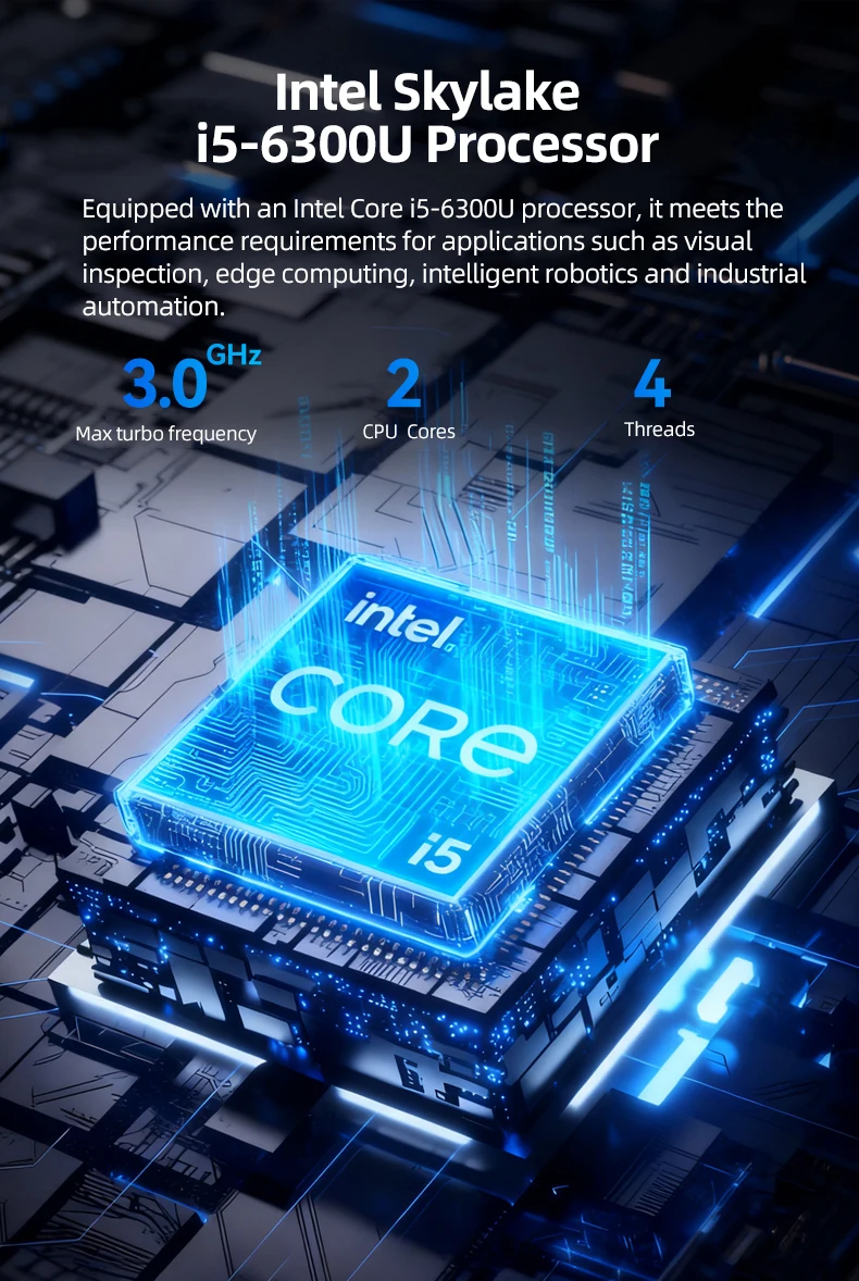 XCY X109G Industrial PC Support WiFi 4G 5G LTE I5-6300U Processor 4x COM RS232 RS485 2xGbE ATX GPIO M.2 SSD Windows Linux