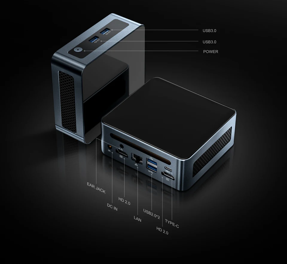 7430U/5625U/5600H AMD Ryzen 5 Mini PC Chatreey AN2P Gaming Desktop Computer NVME SSD WIFI6 HD Windows 11 Pro