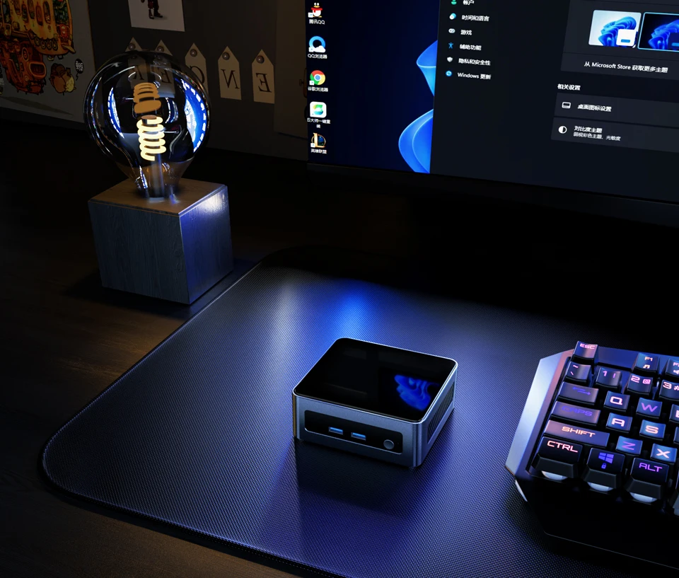 7430U/5625U/5600H AMD Ryzen 5 Mini PC Chatreey AN2P Gaming Desktop Computer NVME SSD WIFI6 HD Windows 11 Pro