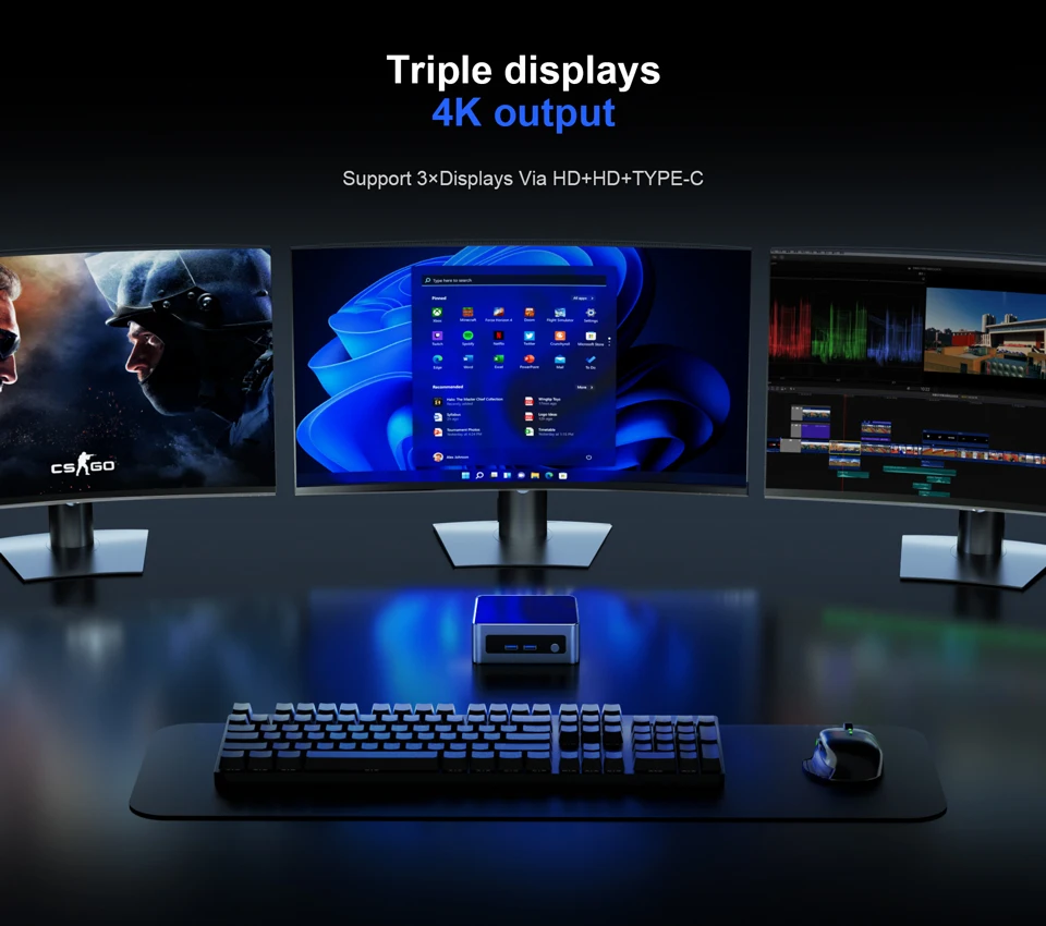 7430U/5625U/5600H AMD Ryzen 5 Mini PC Chatreey AN2P Gaming Desktop Computer NVME SSD WIFI6 HD Windows 11 Pro