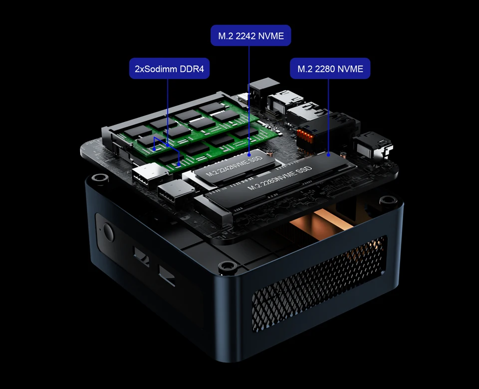 7430U/5625U/5600H AMD Ryzen 5 Mini PC Chatreey AN2P Gaming Desktop Computer NVME SSD WIFI6 HD Windows 11 Pro