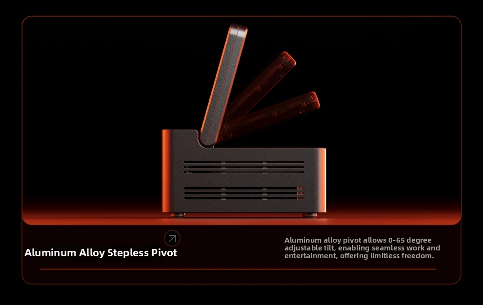 Aoostar G-FLIP AMD Ryzen AI9 HX370/R7 8745HS/R7 8845HS/R9 Pro 8945HS Mini PC Gaming Computer 5' Screen WIFI BT USB4 OCuLink