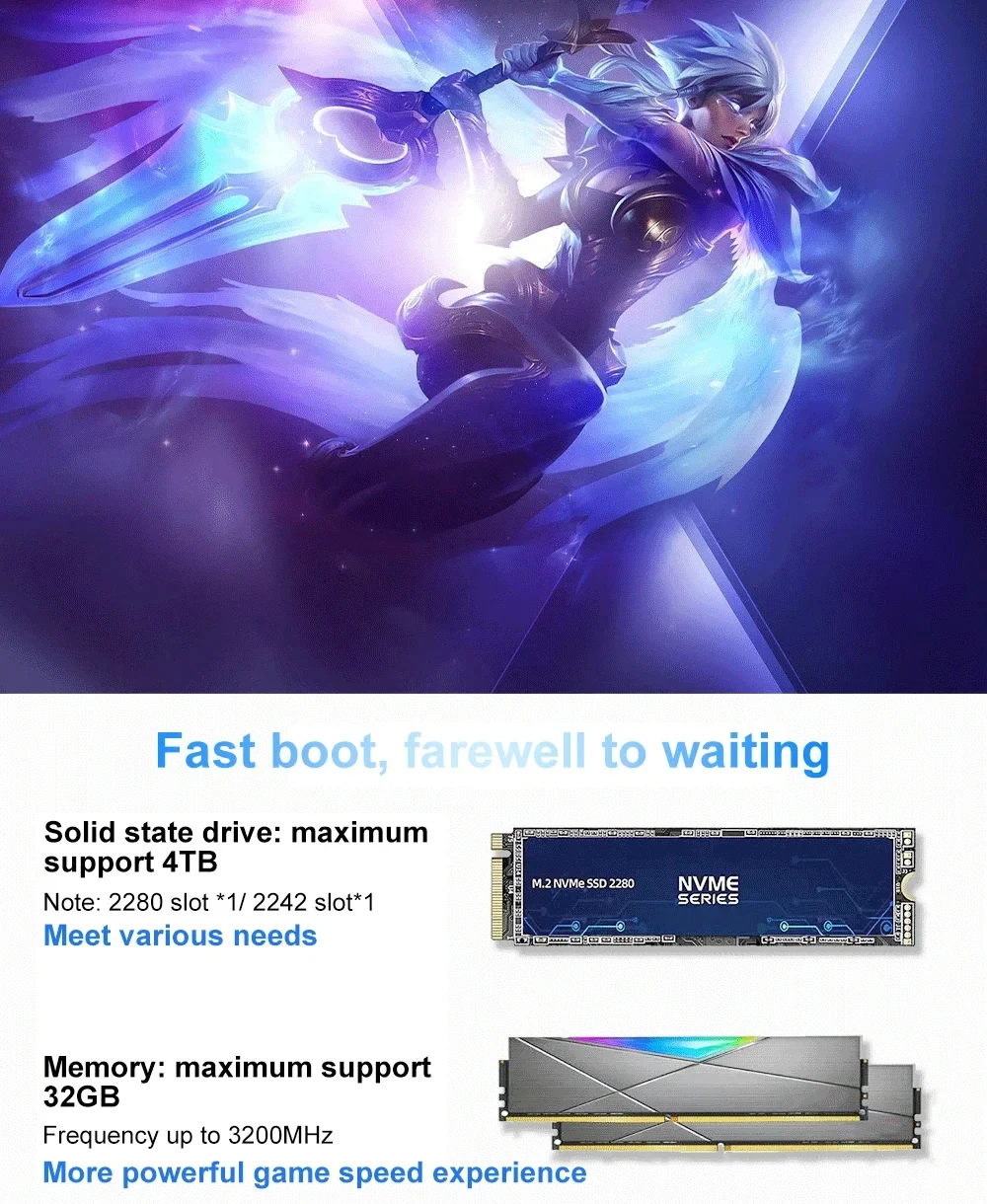 GenMachine AMD Ryzen 7 5700U/5800H/5800U/4800H Mini PC Windows 11 Pro DDR4 3200MHz NVMe SSD WiFi6 BT5.2 Desktop Gaming Computer