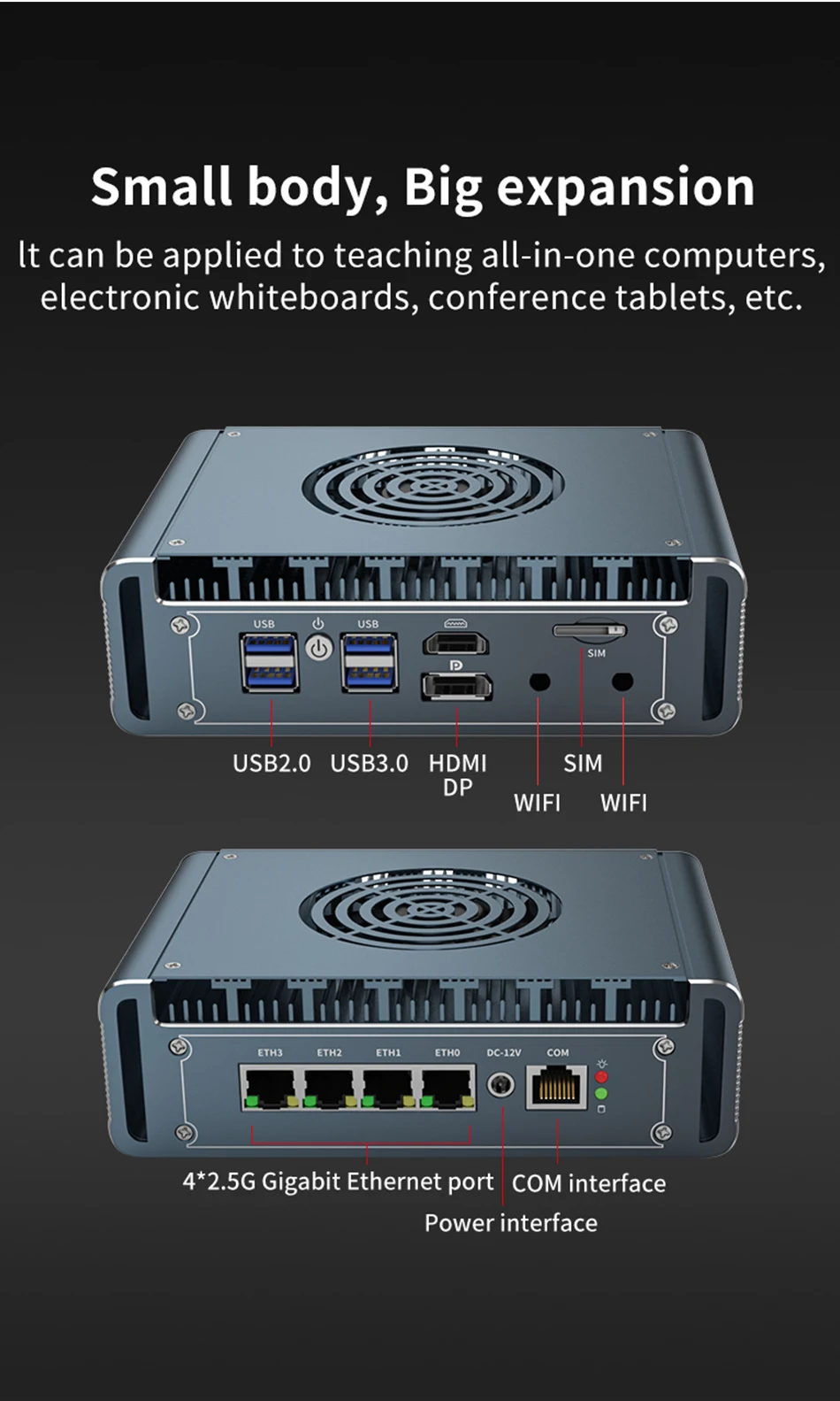 Topton 12th Gen Intel I7 13620H I3 1215U 8505 N5105 Mini PC Soft Router Aluminum with Fan 4x 2.5G LAN pfSense Computer Firewall