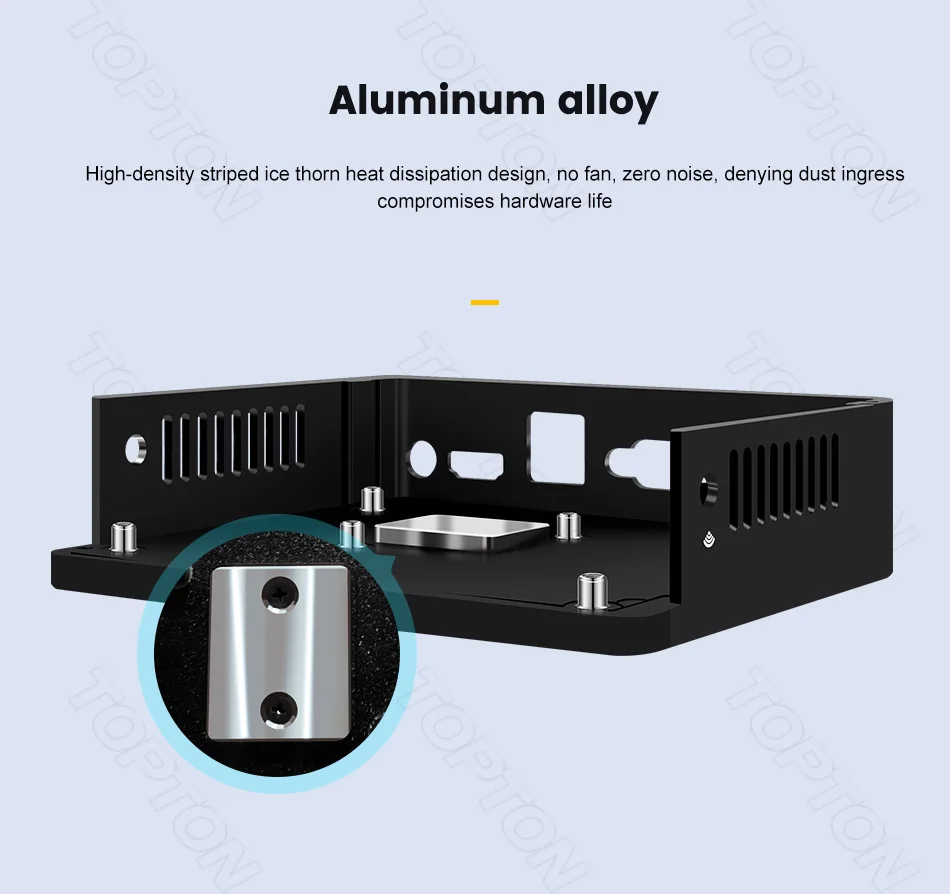 Topton Twin Lake Intel N150 Fanless Soft Router J6412 N5105 7305 4*2.5G NICs Mini PC PfSense OPNsense Firewall Appliance AES-NI