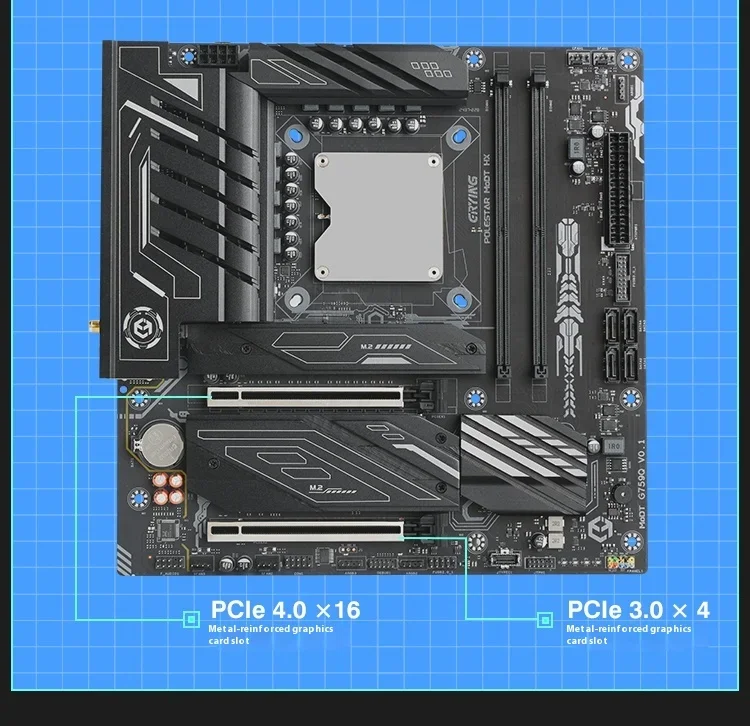 ERYING I5-14450HX/I7-14650HX/I7-14700HX/I9-14900HX Gaming Motherboard 2*DDR5 M.2 2280 SSD M-ATX Motherboard Computer