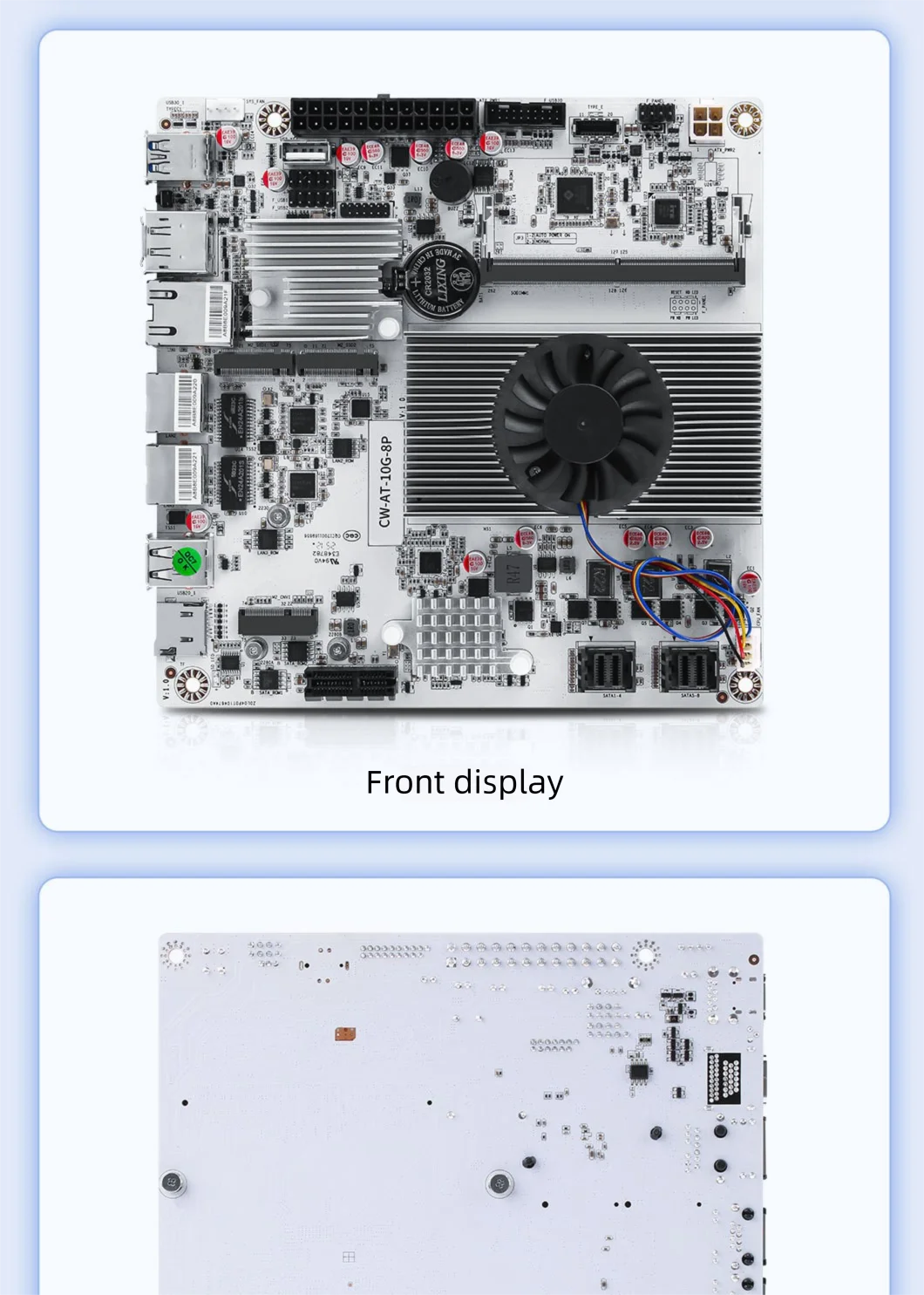 TOPTON 10G NAS Motherboard 8-Bay Intel I3-N300 N150 2*2.5G LAN 2*NVMe 2*SFF-8643 to 8*SATA PCIex1 DDR5 Firewall PC ITX Mainboard