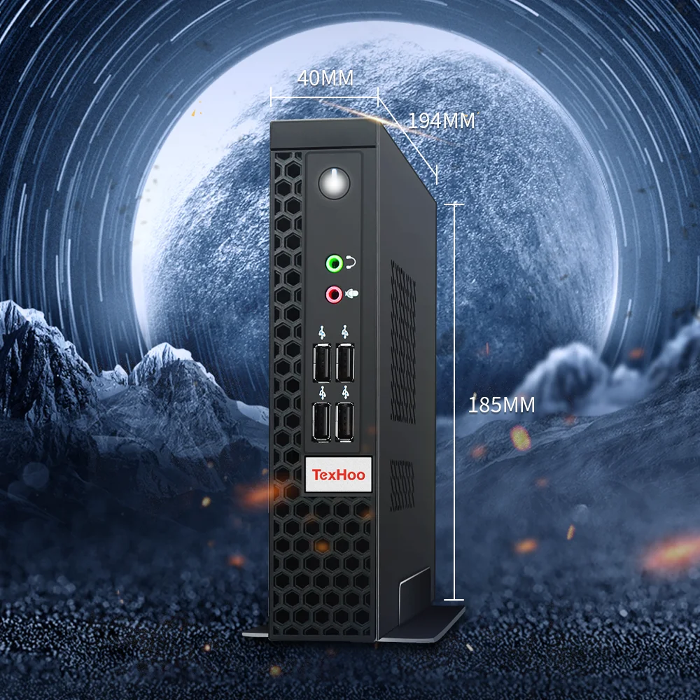 TexHoo Mini PC Intel Core I5 13500H/N5095 Windows 11 PC 16GB DDR4 512GB SSD Dual-Band WiFi 6 BT5.2 4K@60Hz Gaming Computer PC