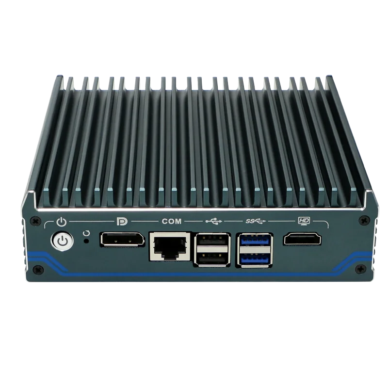 Fanless PfSense Firewall Soft Router J6412 N5105 N100 4x I226-V 2.5G LAN NVMe Barebone Mini PC HDMI2.0 DP AES-NI OPNsense Win11