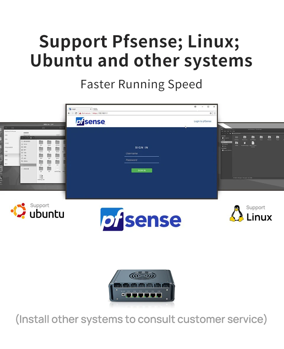Topton Intel Core i7 13620H i3 1220P N300 3 100U Firewall Mini PC 6x2.5G LAN DDR5 NVMe Proxmox pfSense OPNsense Mini Computer