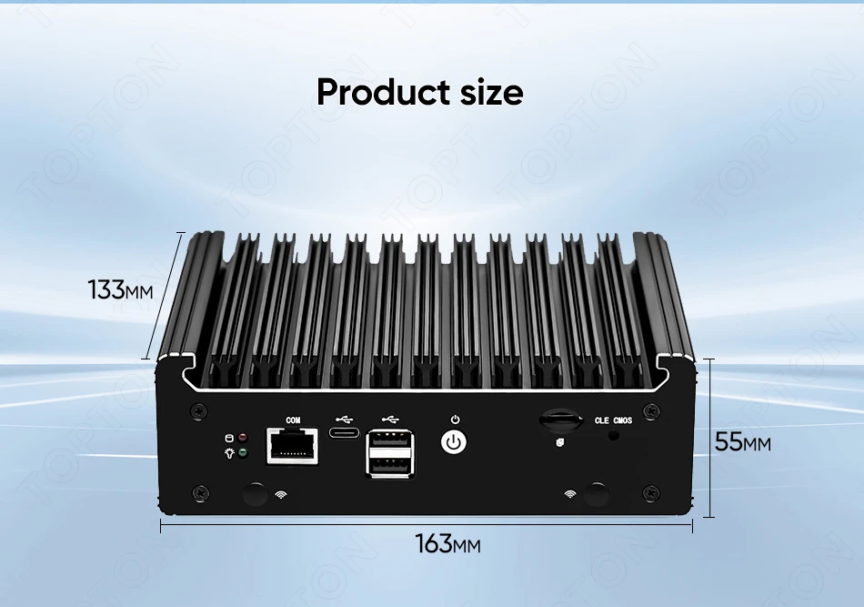 Solid Fanless Firewall Mini PC Intel N150 N95 Pentium 6405U 4417U i5-8250U 4x2.5G LANs Home Server DDR4 NVMe pfSense OPNsense