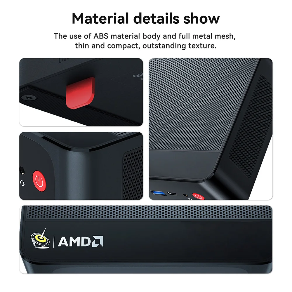 Beelink SER5 Pro AMD Ryzen7 5800H/5850U/ Ryzen5 5625U Mini PC 16GB RAM 500GB NVME SSD Windows 11 4K HD Desktop Gaming Computer
