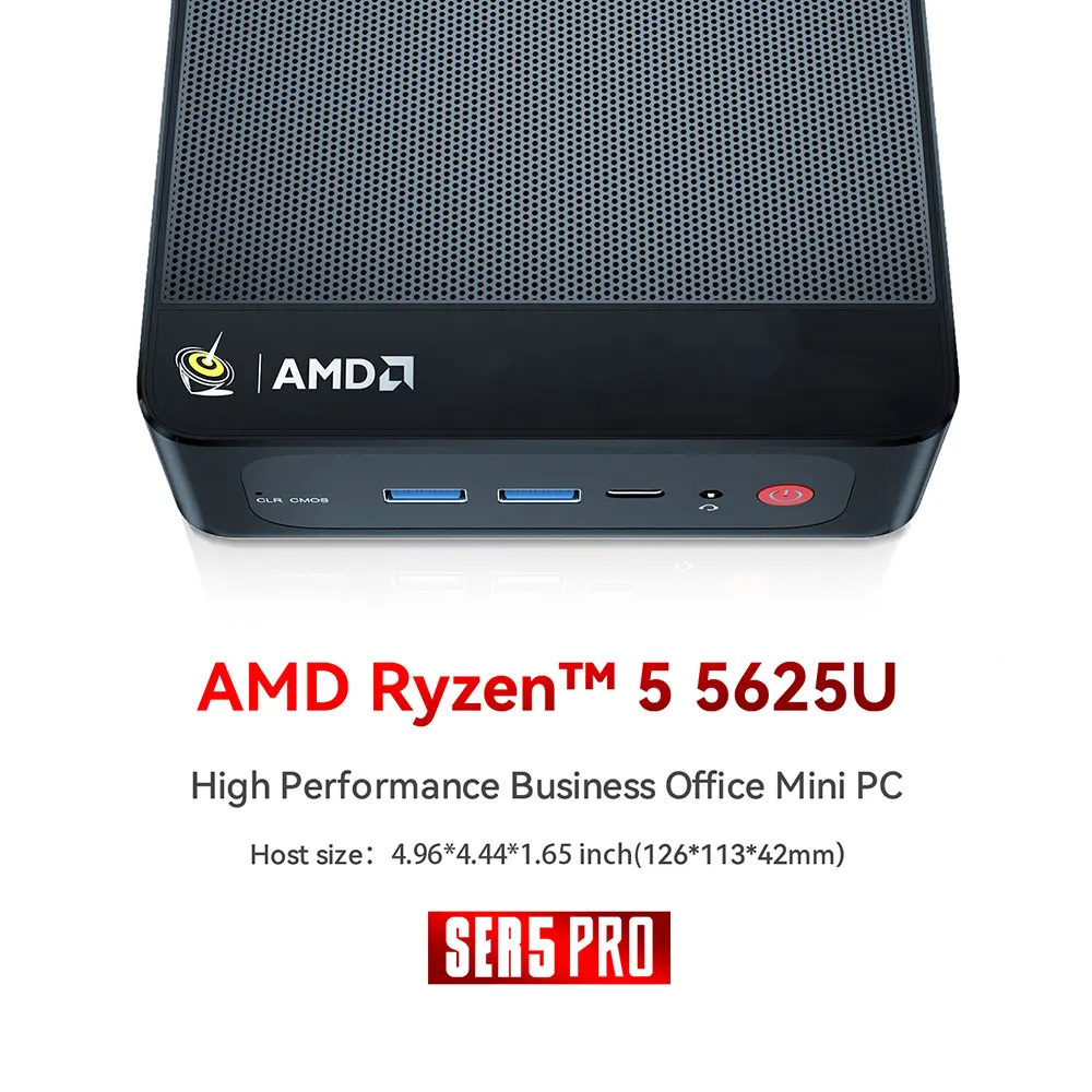 Beelink SER5 Pro AMD Ryzen7 5800H/5850U/ Ryzen5 5625U Mini PC 16GB RAM 500GB NVME SSD Windows 11 4K HD Desktop Gaming Computer