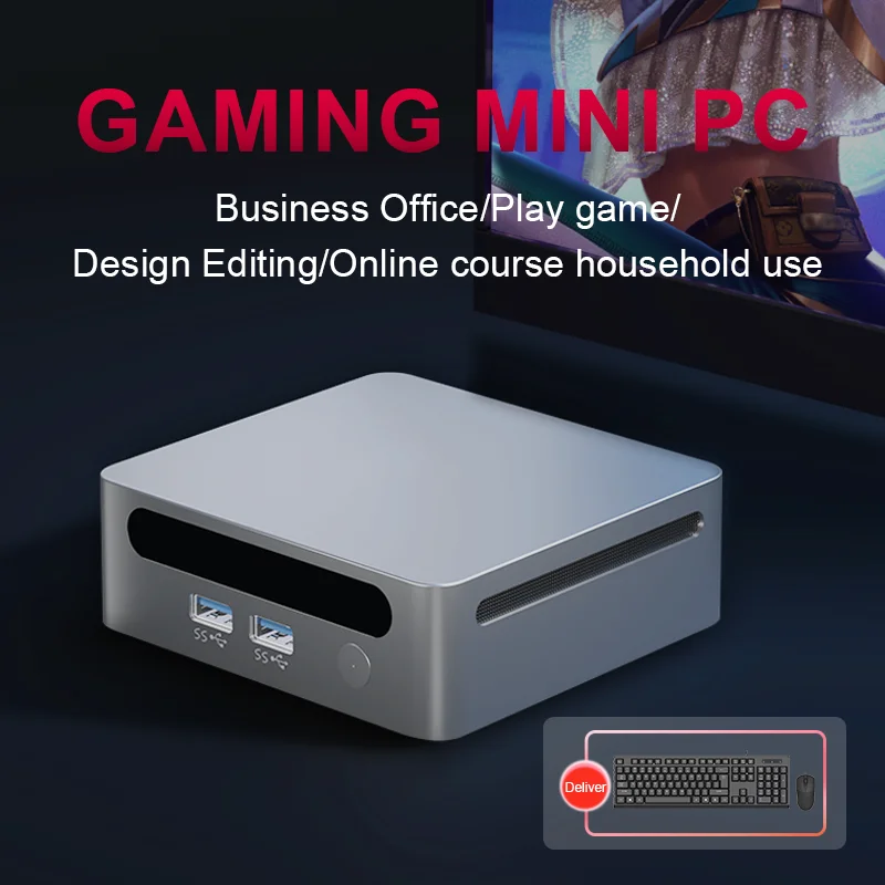 SZBOX S58 AMD Ryzen 7 5800H/Ryzen 7 5825U/R7 4700U Mini PC Windows 11 DDR4 3200Mhz Nvme SSD WiFi6 BT5.2 Mini Gaming Computer