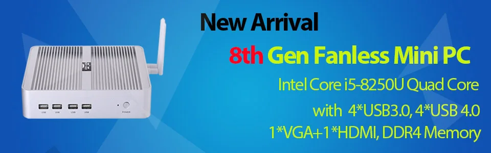 Partaker Industrial PC 14th Gen Ultra 5 125U Ultra 7 155U Win11 Pro 4K 3x HD 3x LAN Type-C Digital Signage Fanless AI Mini PC