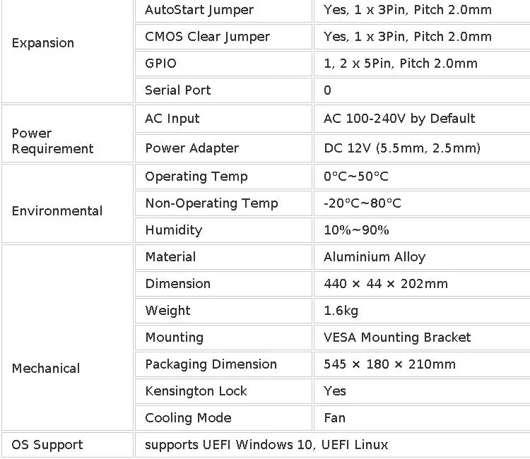 Qotom Q71200X 6 RS232 1U Rackmount Industrial Mini PC 2x 2.5G LAN 8 USB