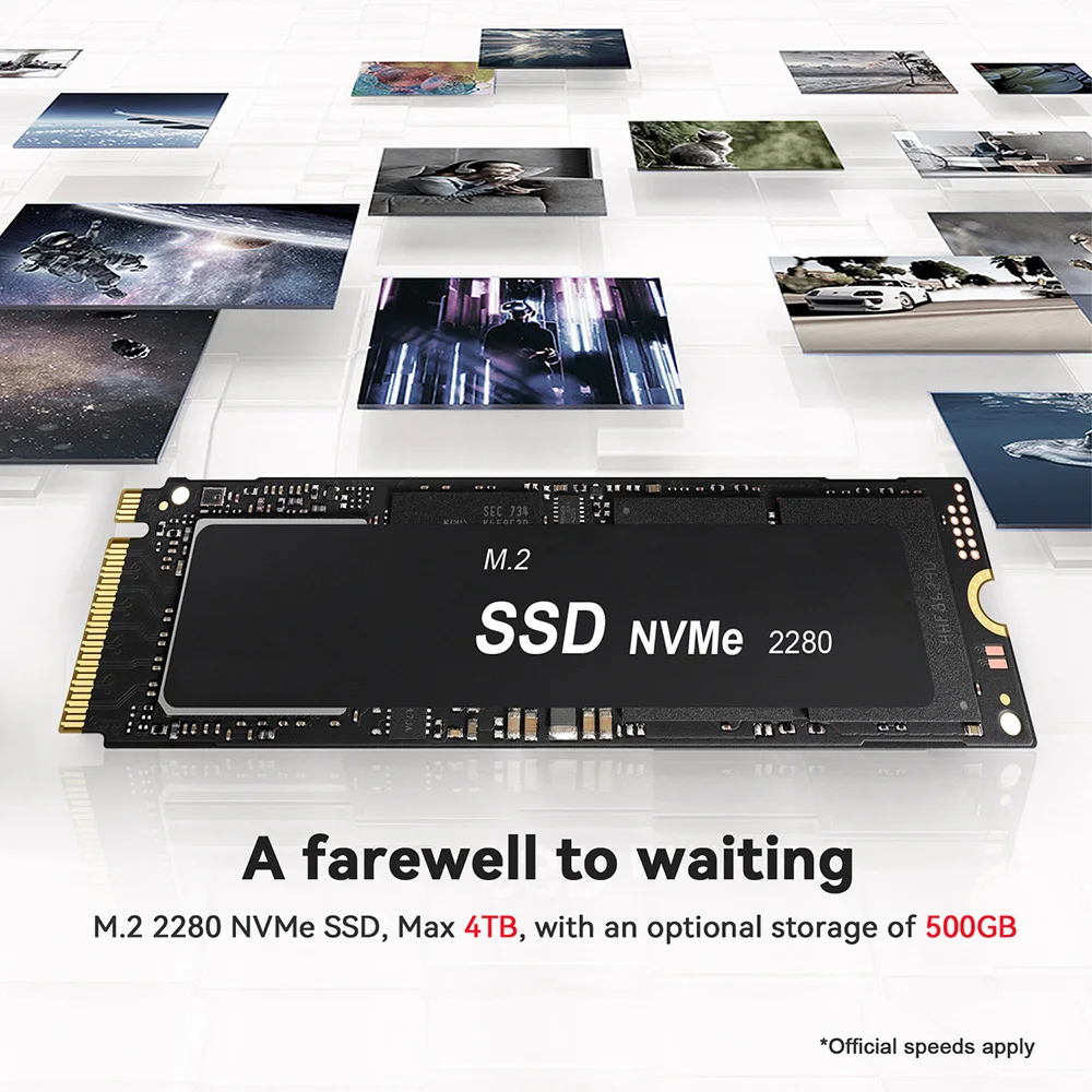 Beelink Mini PC SER 5 SER5 MAX AMD Ryzen R7 7735HS  R5 5500U Desktop Gaming Computer WiFi 6 1000M M.2 2280 NVMe SSD 4K 60Hz