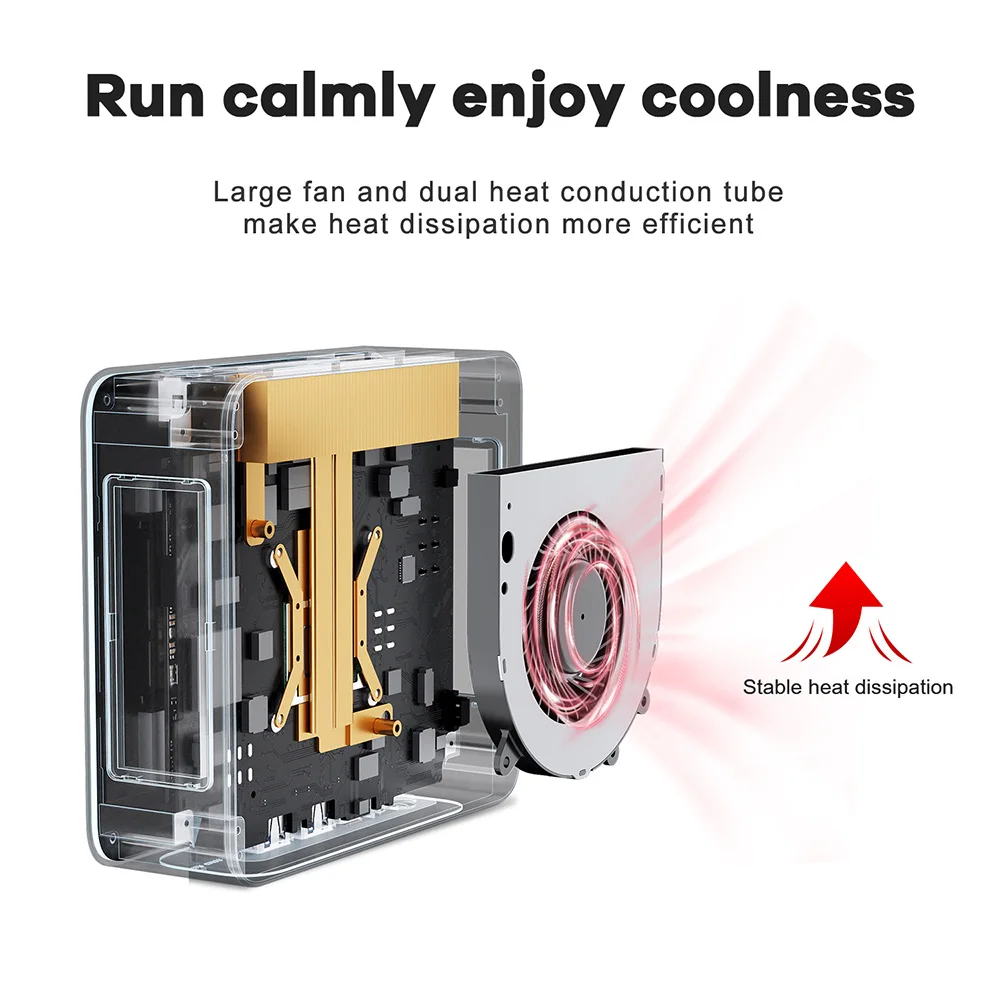 Beelink Mini PC SER 5 SER5 MAX AMD Ryzen R7 7735HS  R5 5500U Desktop Gaming Computer WiFi 6 1000M M.2 2280 NVMe SSD 4K 60Hz