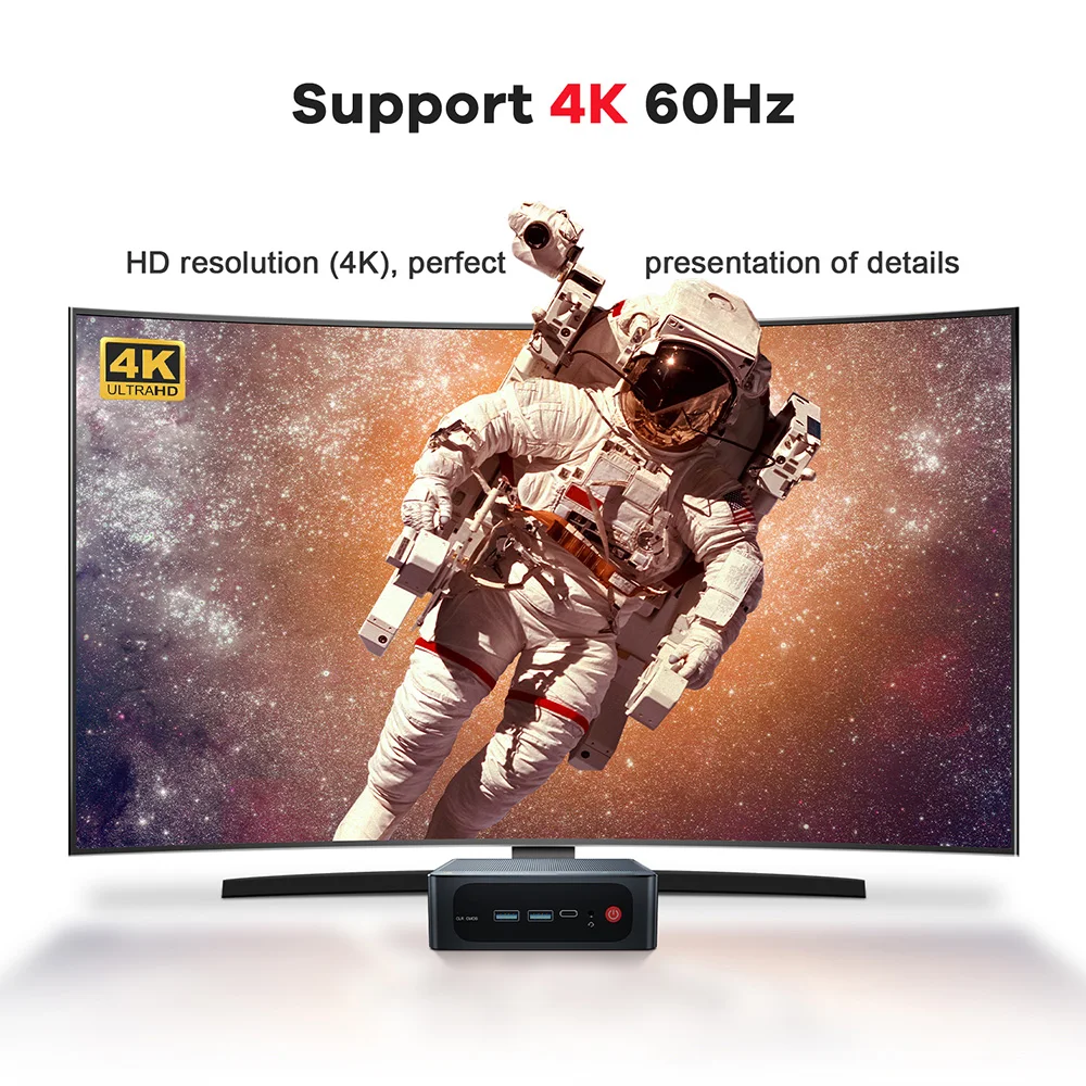 Beelink Mini PC SER 5 SER5 MAX AMD Ryzen R7 7735HS  R5 5500U Desktop Gaming Computer WiFi 6 1000M M.2 2280 NVMe SSD 4K 60Hz