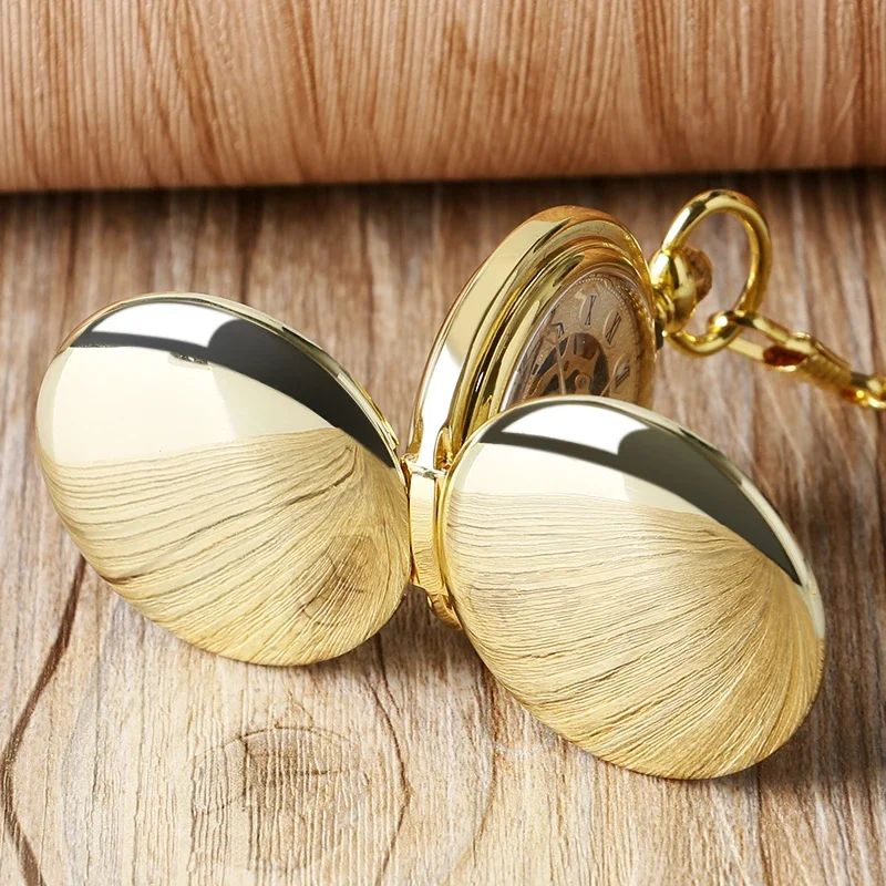 New Hand Wind Mechanical Men Pocket Watch Skeleton Dial Steampunk Necklace Pendant Vintage Dress Fob Watches for Weeding Gift