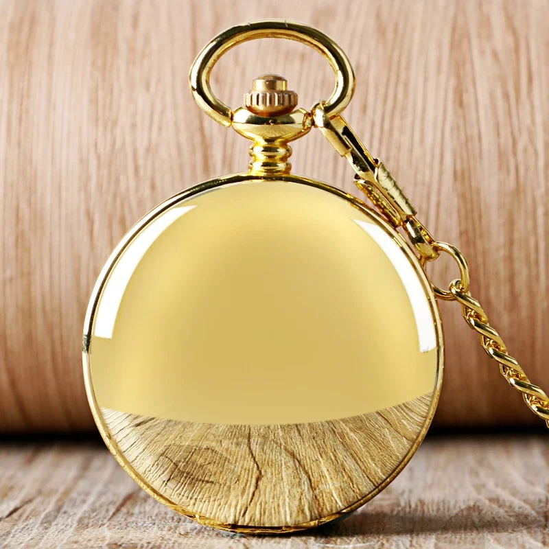 New Hand Wind Mechanical Men Pocket Watch Skeleton Dial Steampunk Necklace Pendant Vintage Dress Fob Watches for Weeding Gift