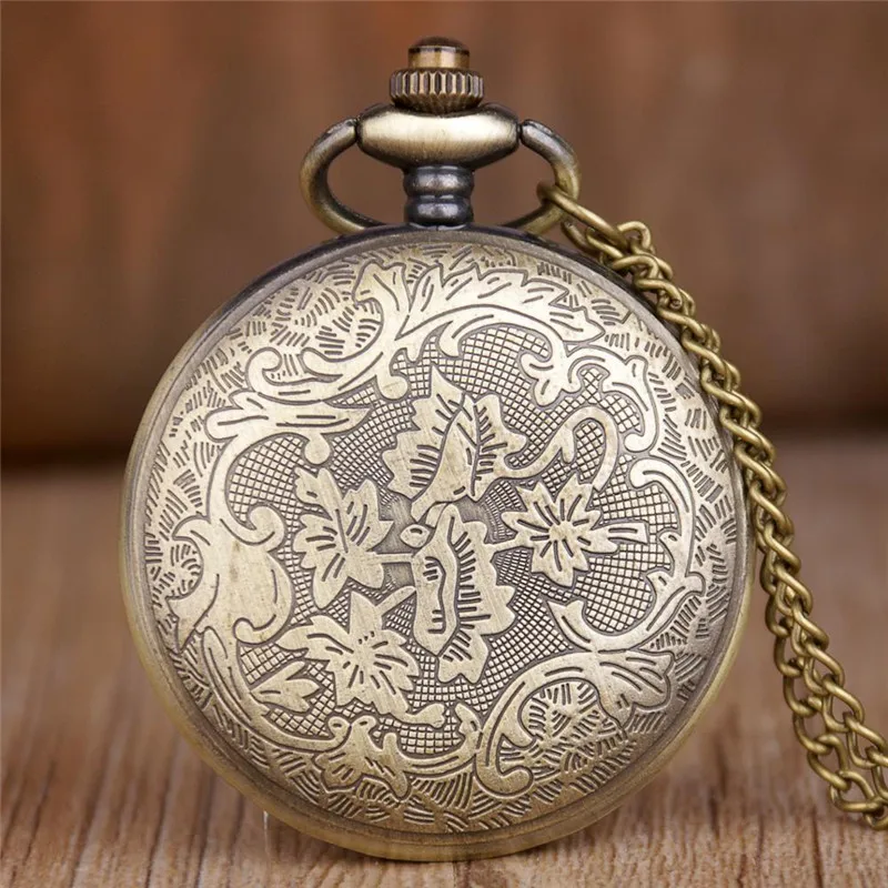 pocket watch on chain Fashion Army Quartz Pocket Watch Retro Steampunk Necklace Pendant Chain Watch карманные часы