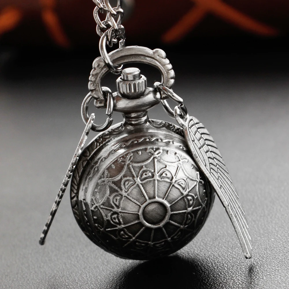 Magic Gold Fairy Ball Quartz Pocket Watch Men's and Women's Vintage Fob Watch Children's Gift Pendant Necklace Souvenir Cf1177