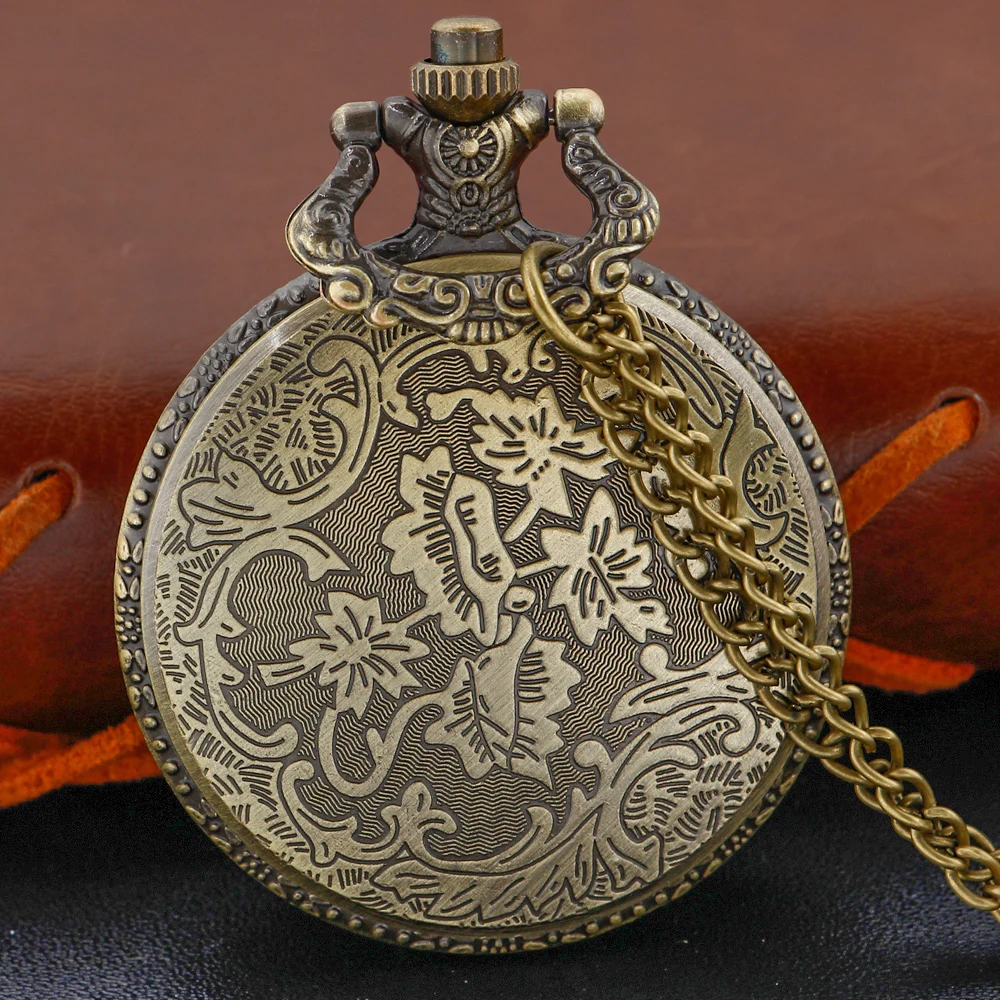Bronze Classic Titanic Couple Love Couple Versatile Quartz Pocket Watch Retro Fashion Necklace Pendant Student Festival Gift