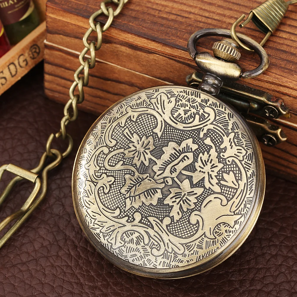 Bronze Mexican Maya Aztec Calendar Art Prophecy Culture Gold Plated Coin Quartz Pocket Watch with 80cm Necklace/38cm Waist Chain