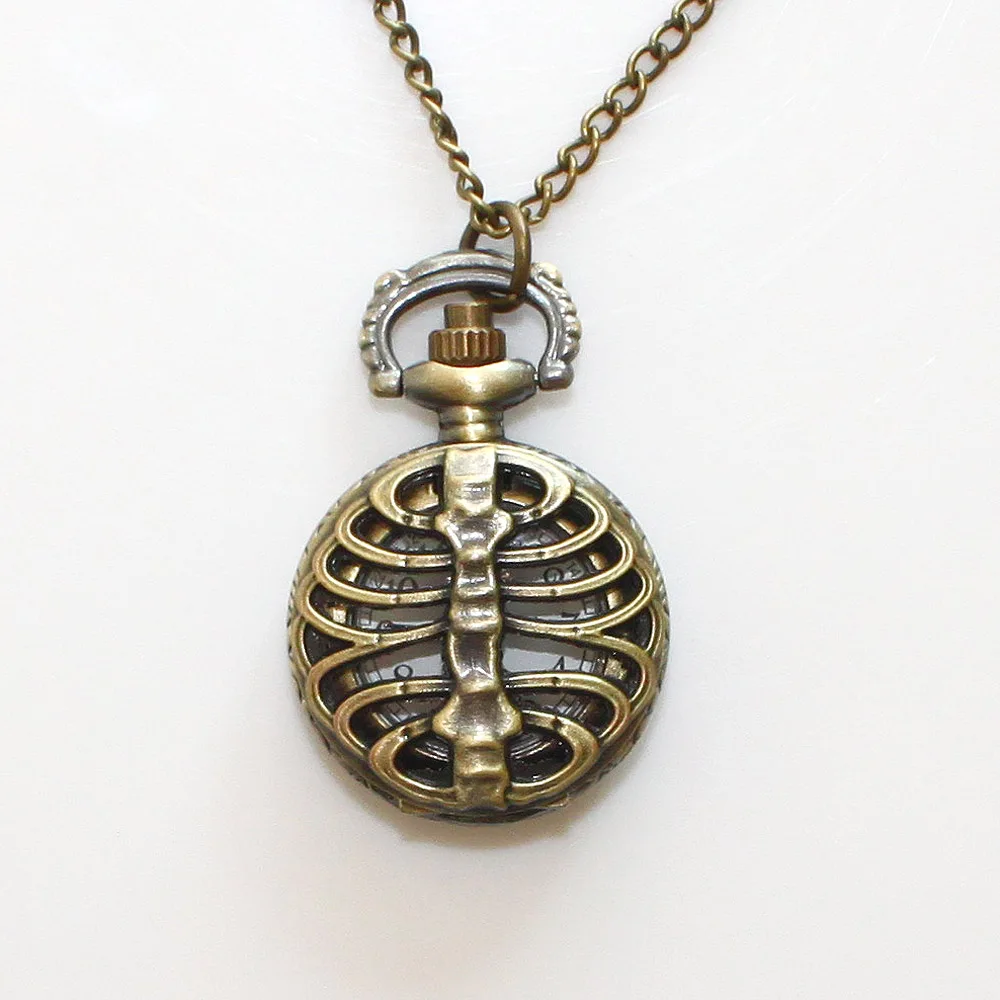 10pcs/Lot, Mixed Bulk Vintage Quartz Fob Pocket Watch With Sweater Necklace Chain Women Dress Watch Children Watches