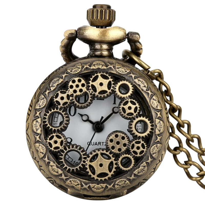 Small Pocket Watch Women Clock Drink Me Necklace Pendant with Bottle Birthday Gifts for Women Girl Watches Drop Shipping