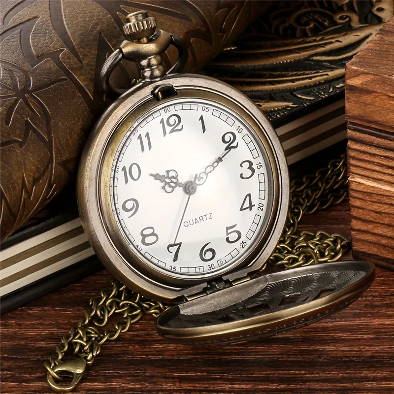 Necklace With Pendant Vintage Pocket Watch Hollow Styles Spider  Bronze Quartz Watches Casual Clock Best Souvenir Gift Relojes