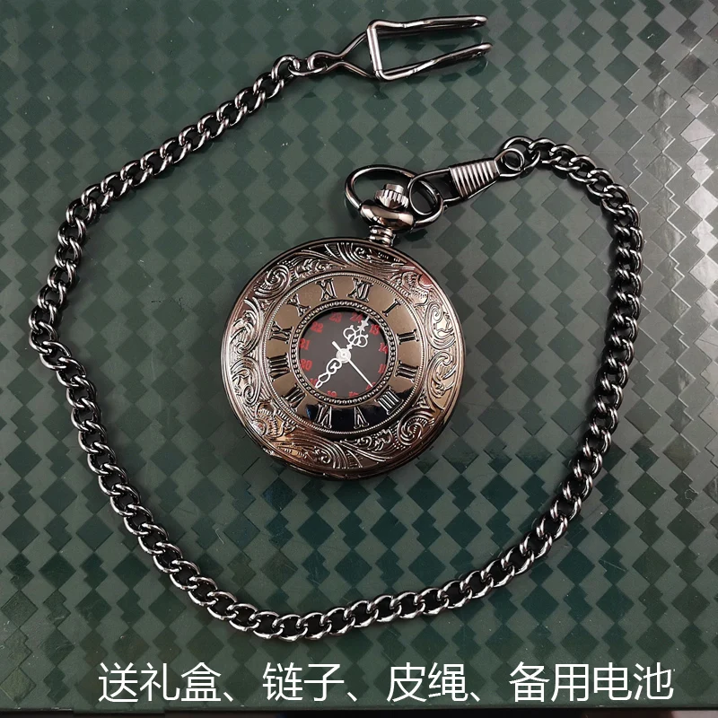 Shelby pocket watch, vest chain, suit accessories, electronic retro tourbillon watch, mechanical men's style