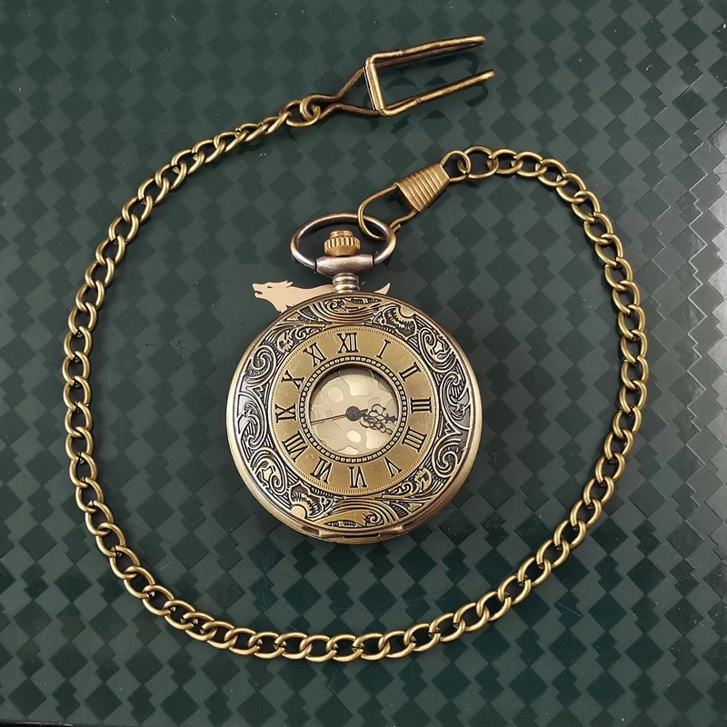 Shelby pocket watch, vest chain, suit accessories, electronic retro tourbillon watch, mechanical men's style