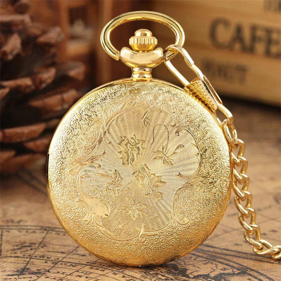 Vintage Charm Black Unisex Fashion Roman Number Quartz Steampunk Pocket Watch Women Man Necklace Pendant with Chain Gifts P427