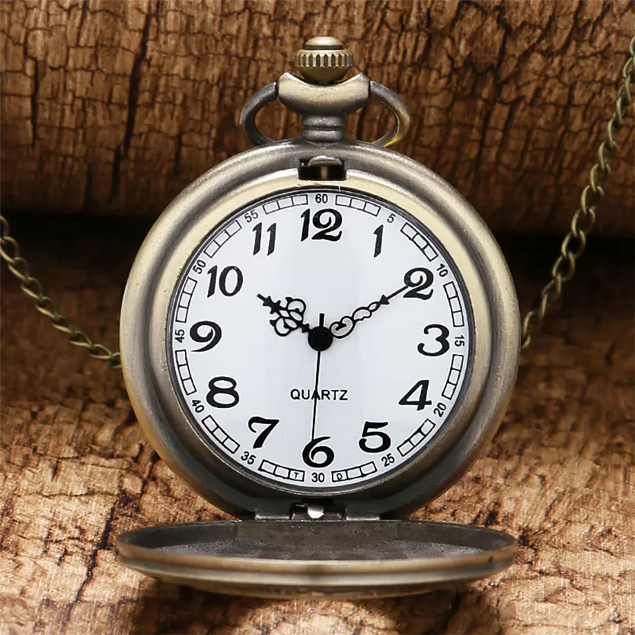 Vintage Charm Black Unisex Fashion Roman Number Quartz Steampunk Pocket Watch Women Man Necklace Pendant with Chain Gifts P427