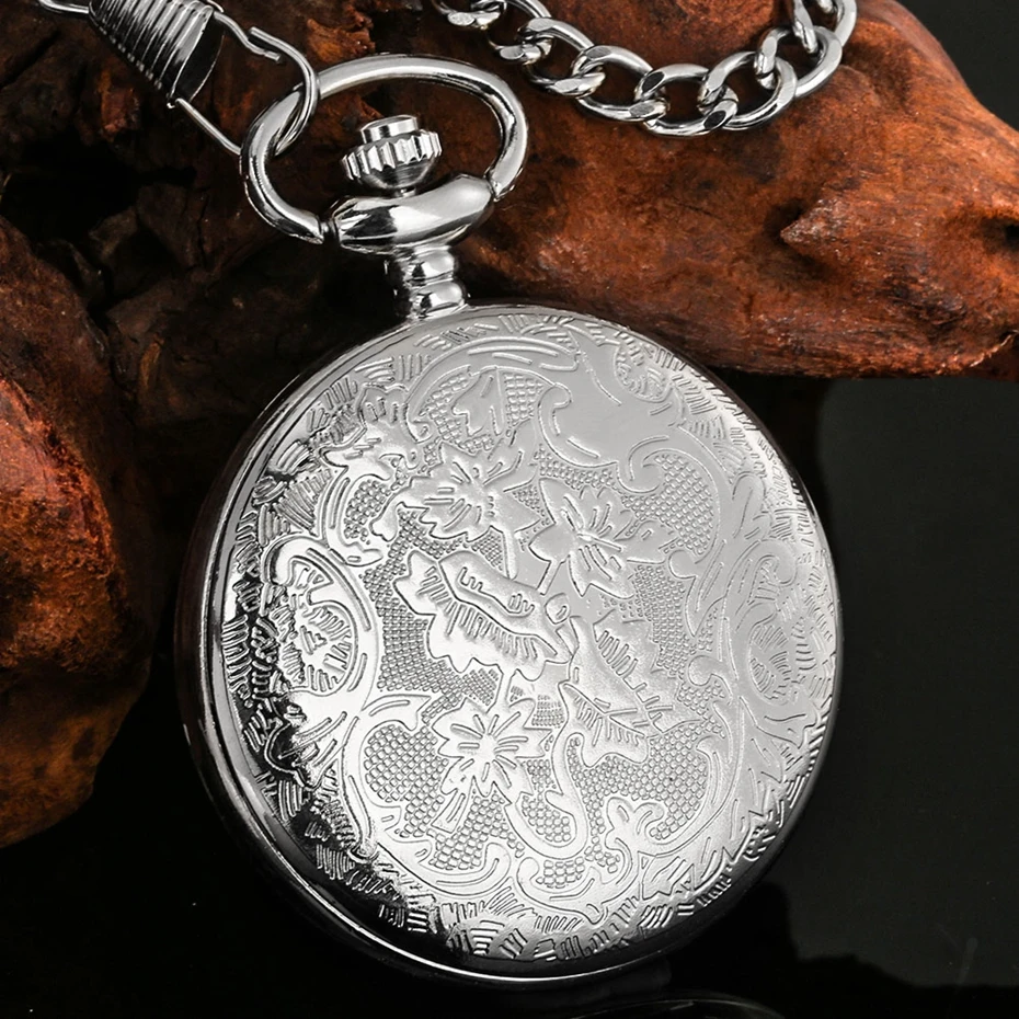 Famous Movie Time Lord Portable Watches Space Exploration Hero Design Quartz Pocket Watch Black Vintage Cosplay Gifts with Chain