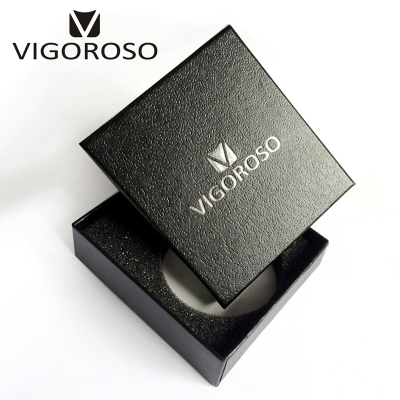 VIGOROSO Silvery Tone Steel Double Hunter Mechanical Pocket Watch Hand-winding Skeleton Silver FOB Chain Clock Gifts Men Ladies