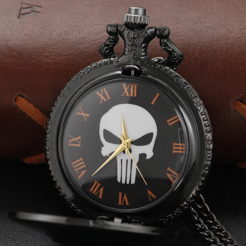 Cowboy Knight Hollow Skeleton Quartz Pocket Watch Steampunk Vintage Pendant Gift Chain Pocket Watch Fob Watch Gift Men and Women