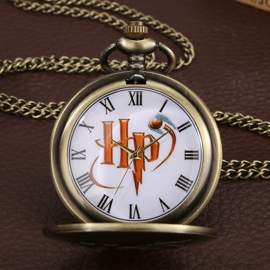 Retro Vintage Black/Gray Design Watch Quartz Pocket Watch Necklace FOB Chain Pendant Pocket Watch Clock Gifts for Men Women